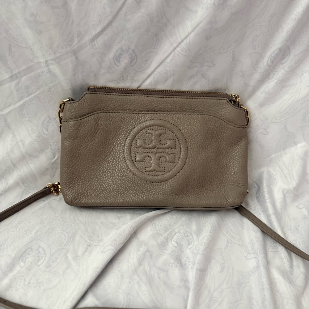 Tory Burch Brown Leather Crossbody Bag